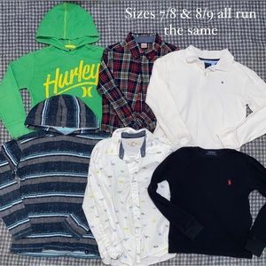Boys long sleeve shirts